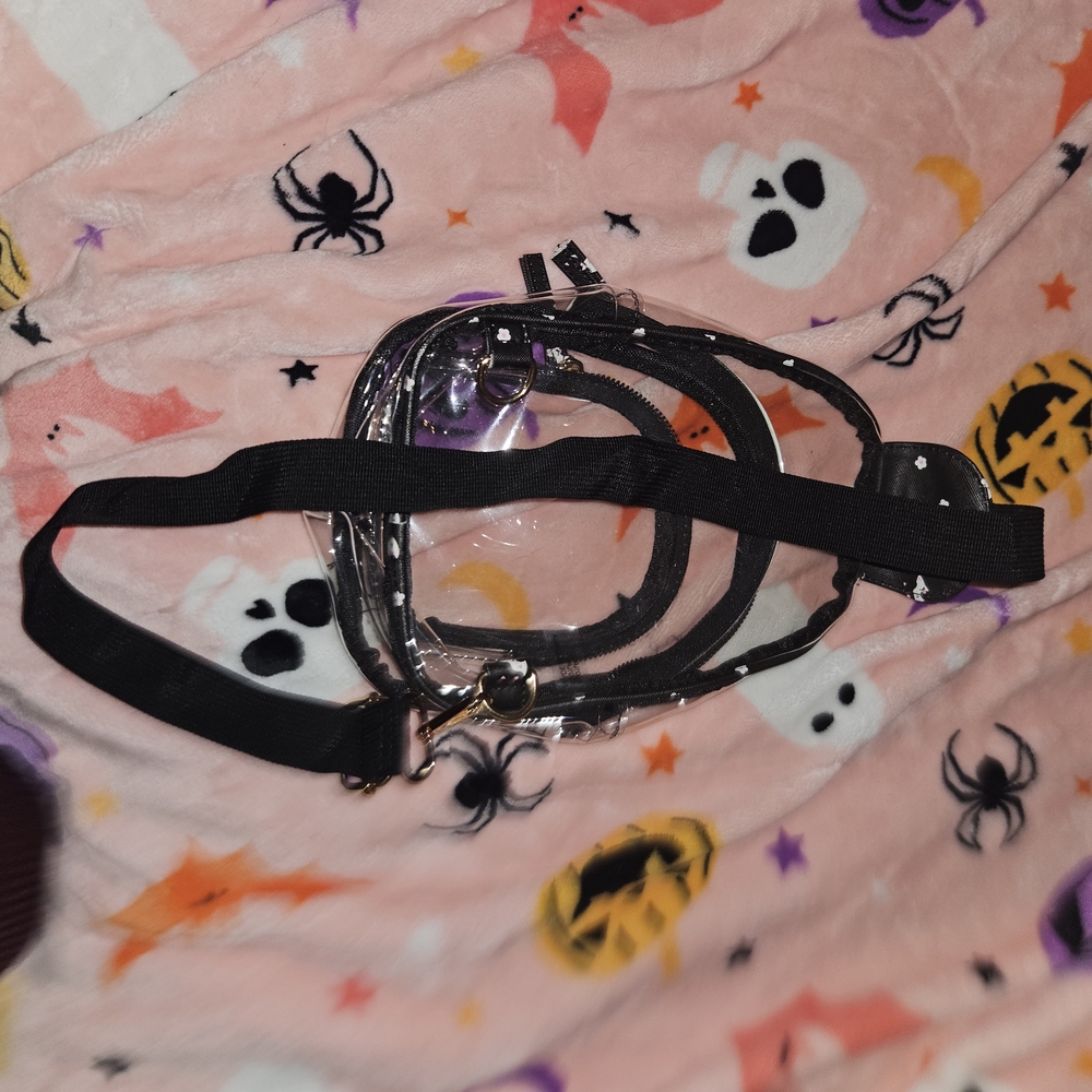 Clear Mini Backpack With Black Strap - image 2